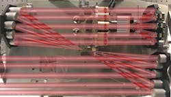 FIGURE 3. The MROI’s fringe-tracker, ICoNN, will implement a new photon-counting APD to reach unprecedented sensitivities by combining light from five pairs of telescopes simultaneously to phase up the array. FIGURE 3. The MROI’s fringe-tracker, ICoNN, will implement a new photon-counting APD to reach unprecedented sensitivities by combining light from five pairs of telescopes simultaneously to phase up the array.