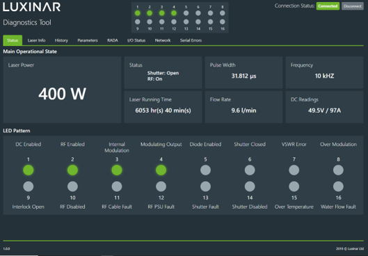 New Luxinar Diagnostics Tool As Viewed On A Pc 5e85ec7c0649b