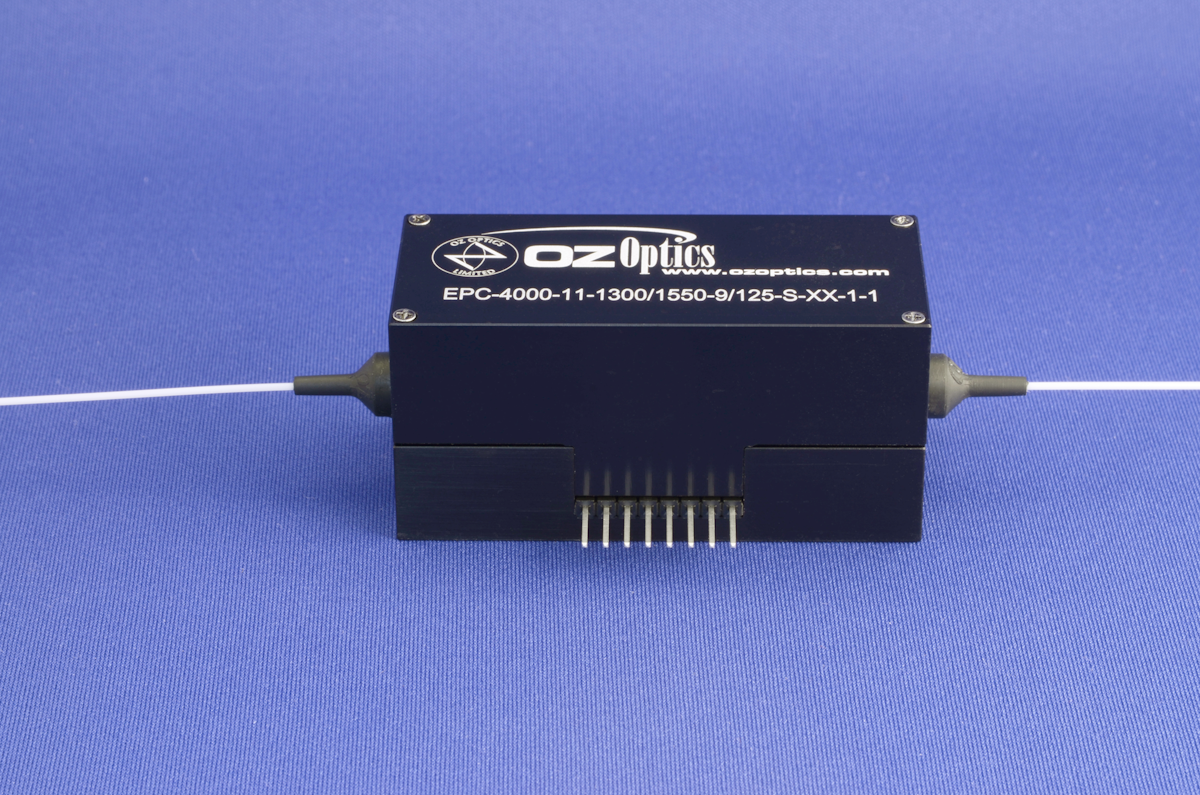 OZ Optics polarization controller/scrambler has utility in optical