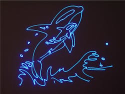 FIGURE 1. Laser light show galvos don't require high precision, but they do need high speed to quickly move different colors of laser beams to form changing shapes. FIGURE 1. Laser light show galvos don't require high precision, but they do need high speed to quickly move different colors of laser beams to form changing shapes.