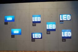 FIGURE 1. Multiple LED technologies were shown by Lang AG at ISE 2020. FIGURE 1. Multiple LED technologies were shown by Lang AG at ISE 2020.