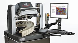 FIGURE 1. Veeco&apos;s NPFlex white-light interferometer provides noncontact 3-D areal surface characterization with subnanometer vertical resolution at every pixel for large samples, designed to complement measurements made with a CMM tool.