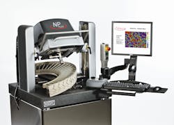FIGURE 1. Veeco's NPFlex white-light interferometer provides noncontact 3-D areal surface characterization with subnanometer vertical resolution at every pixel for large samples, designed to complement measurements made with a CMM tool. FIGURE 1. Veeco's NPFlex white-light interferometer provides noncontact 3-D areal surface characterization with subnanometer vertical resolution at every pixel for large samples, designed to complement measurements made with a CMM tool.