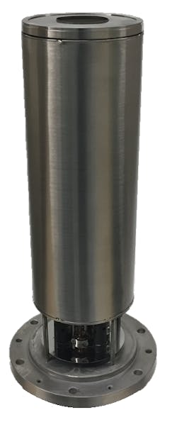 FIGURE 3. Veeco thermal evaporation source developed for deposition of Ag-Mg thin films for OLED device structures. FIGURE 3. Veeco thermal evaporation source developed for deposition of Ag-Mg thin films for OLED device structures.