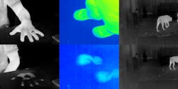 FIGURE 2. The high sensitivity of Jenoptik’s thermal cameras enables them to see small temperature differences such as the thermal imprint left by someone touching a surface or by a human or animal walking across the floor. FIGURE 2. The high sensitivity of Jenoptik’s thermal cameras enables them to see small temperature differences such as the thermal imprint left by someone touching a surface or by a human or animal walking across the floor.