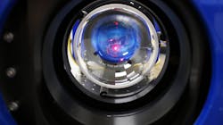 A transparent dome mounted for measurement with a short coherence laser interferometer. A transparent dome mounted for measurement with a short coherence laser interferometer.