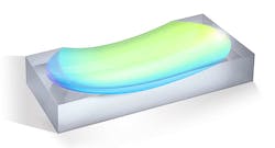Off-axis parabola with sputtered high-power coating. Off-axis parabola with sputtered high-power coating.