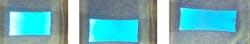 An emissive polymer light-emitting device operating at 8 V undergoes strains of 0% (left), 20% (center), and 45% (right). An emissive polymer light-emitting device operating at 8 V undergoes strains of 0% (left), 20% (center), and 45% (right).