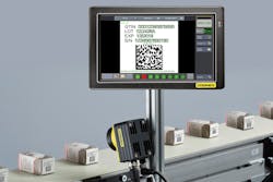 FIGURE 1. The Cognex In-Sight Track & Trace system is a machine vision suite of smart cameras and label-tracking software that meets increasing pharmaceutical industry demands for item-level drug serialization. Here, remote touchscreens monitor images of pharmaceutical codes that are read and tracked throughout the manufacturing process. FIGURE 1. The Cognex In-Sight Track & Trace system is a machine vision suite of smart cameras and label-tracking software that meets increasing pharmaceutical industry demands for item-level drug serialization. Here, remote touchscreens monitor images of pharmaceutical codes that are read and tracked throughout the manufacturing process.