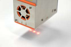 FIGURE 6. A laser surface authentication (LSA) handheld reader scans an object and obtains a 2D reflection image or scattering signature that uniquely authenticates the item when compared against its initial scan stored in a database. FIGURE 6. A laser surface authentication (LSA) handheld reader scans an object and obtains a 2D reflection image or scattering signature that uniquely authenticates the item when compared against its initial scan stored in a database.