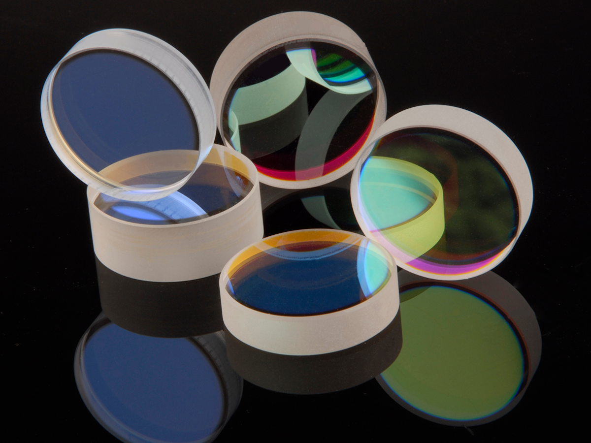 Coated laser optics from Laser Components have complex coatings on both