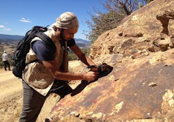 FIGURE 2. The OreXpress spectrometer identifies minerals by comparing spectral traces against a library of 1500 known mineral spectra. FIGURE 2. The OreXpress spectrometer identifies minerals by comparing spectral traces against a library of 1500 known mineral spectra.