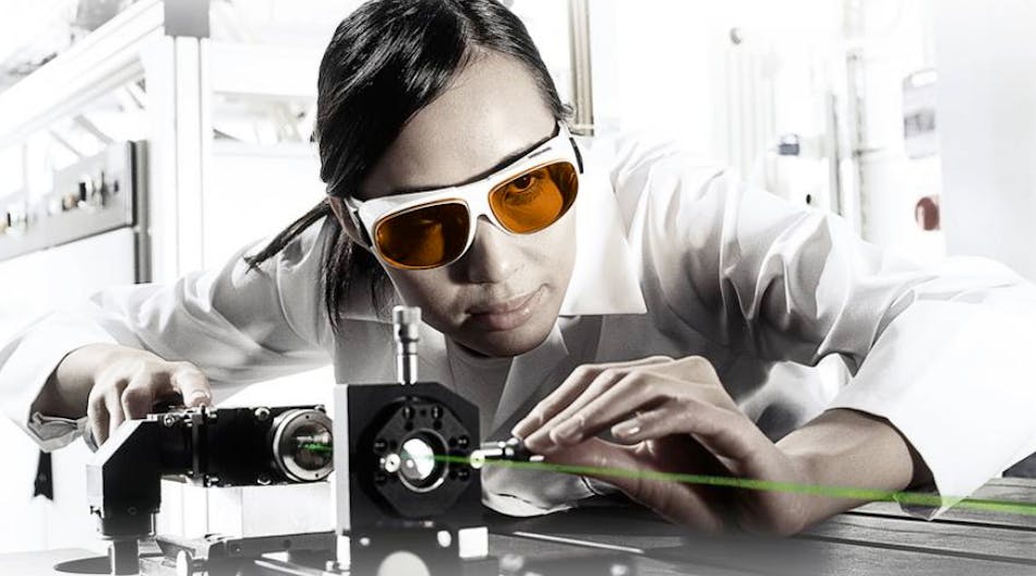 FIGURE 1. Perhaps the most common laser-safety product is laser-line-blocking eyewear.