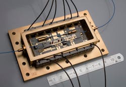 FIGURE 3. A micro-integrated extended cavity diode laser with power amplifier for the JOKARUS mission is shown.