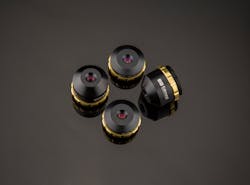 FIGURE 2. Ultra-compact microscope objectives such as the TECHSPEC assemblies from Edmund Optics are key enablers of portable system design. FIGURE 2. Ultra-compact microscope objectives such as the TECHSPEC assemblies from Edmund Optics are key enablers of portable system design.