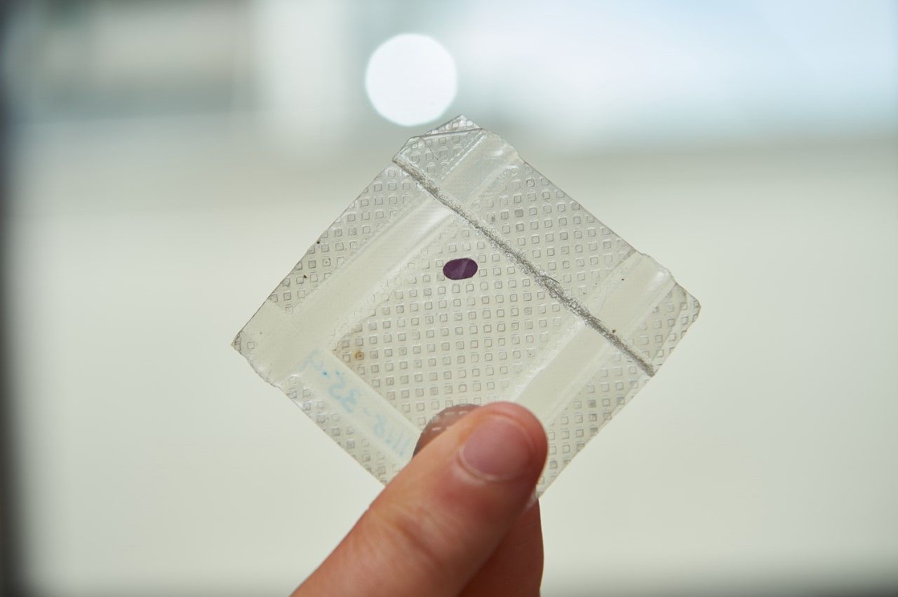 The LambdaVision artificial retina generates an ion gradient from ordered layers of bacteriorhodopsin to restore useful sight when implanted in place of irretrievably damaged photoreceptors in the eye.