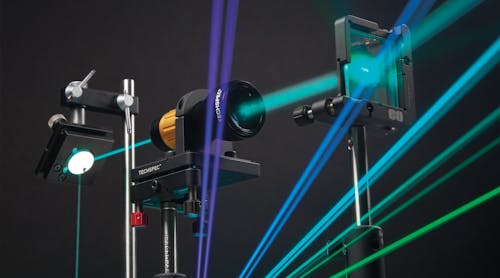 FIGURE 1. Multiple lasers and wavelengths can be readily combined and directed with a few dichroic mirrors and filters, enabling simpler, more efficient systems that contain fewer parts to maintain, replace, and stock.