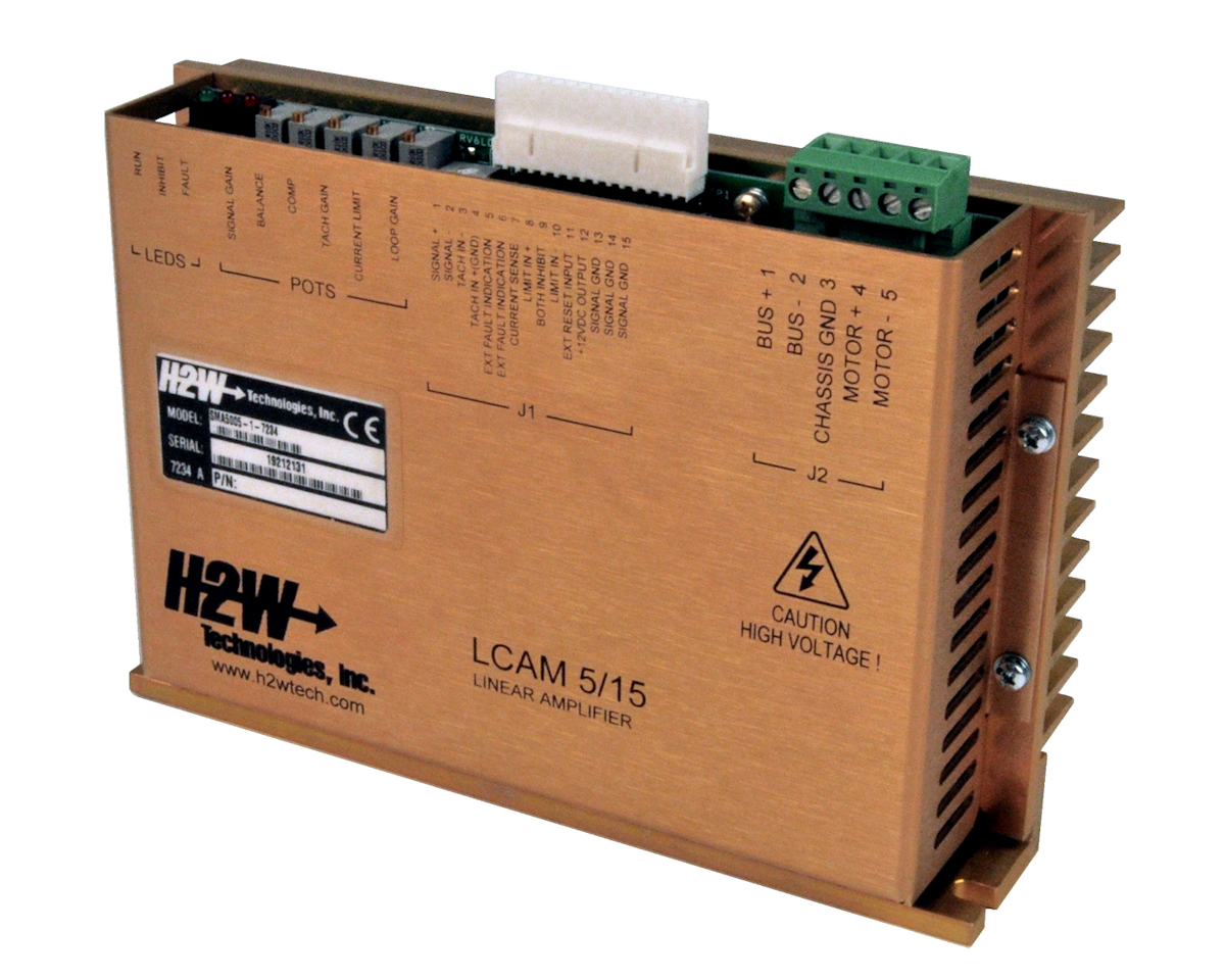 H2W Technologies linear servo amplifier offers 5 A continuous output