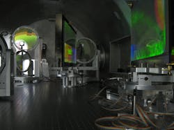 FIGURE 1. Diffraction gratings 40 × 80 cm in size compress a high-energy laser pulse from a few nanoseconds to 167 fs. The diffraction gratings are some of the largest in the world. FIGURE 1. Diffraction gratings 40 × 80 cm in size compress a high-energy laser pulse from a few nanoseconds to 167 fs. The diffraction gratings are some of the largest in the world.
