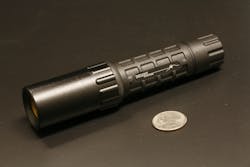 A packaged thermal laser pointer from Daylight Solutions. Models emitting 100 mW at wavelengths from 3 to 20 &micro;m are available for use as pointers, illuminators, or beacons.
