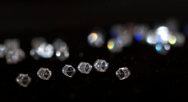 FIGURE 3. A few examples of single-reflection diamond ATR prisms are shown.