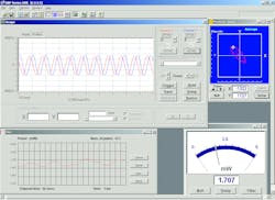 FIGURE 2. The computer user interface for a 2D lateral-effect PSD allows simultaneous presentations of position and power data. FIGURE 2. The computer user interface for a 2D lateral-effect PSD allows simultaneous presentations of position and power data.