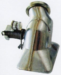 FIGURE 4. An EGR diverter flap housing made from two half-shells is shown. FIGURE 4. An EGR diverter flap housing made from two half-shells is shown.