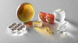 FIGURE 1. Polymer optics come in a wide variety of configurations and materials; many applications of polymer optics call for the use of optical coatings.