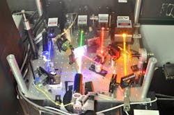 A four-color laser illuminator produces white light with a quality as high as that of conventional white-light sources. A four-color laser illuminator produces white light with a quality as high as that of conventional white-light sources.