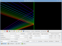 FIGURE 2. Optics design software, such as the free OpticalRayTracer, makes it easy to model reflecting light.