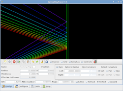 FIGURE 2. Optics design software, such as the free OpticalRayTracer, makes it easy to model reflecting light. FIGURE 2. Optics design software, such as the free OpticalRayTracer, makes it easy to model reflecting light.