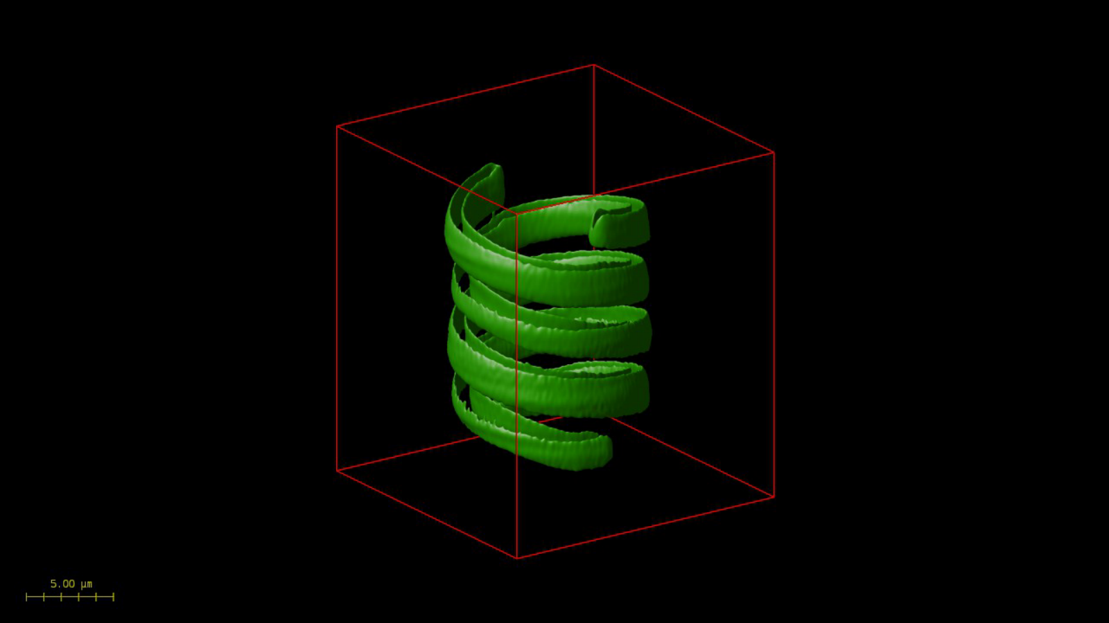 Creation of calibration slides involves using a complex laser lithography technique to etch complex 2D and 3D structures&mdash;such as this double helix&mdash;within custom-designed photosensitive glass.