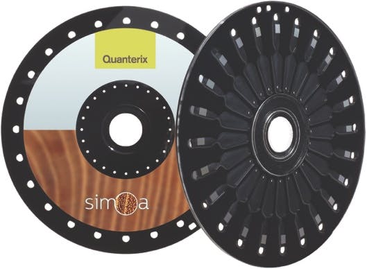 FIGURE 3. The Simoa platform uses a disc (manufactured by Sony DADC) containing 24 array assemblies arranged radially.