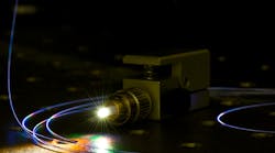 A light source unlike either lasers or LEDs, supercontinuum light emerges from a photonic crystal fiber.