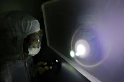 FIGURE 1. A large-aperture polarizer (up to 900 mm in diameter) is shown for the SG II-UP laser system. FIGURE 1. A large-aperture polarizer (up to 900 mm in diameter) is shown for the SG II-UP laser system.