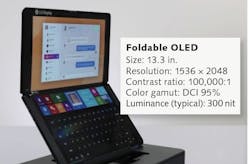 FIGURE 2. 13.3 in. foldable laptop display.