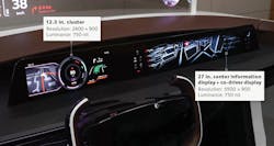 FIGURE 7. Concept automotive cockpit using curved OLED displays. FIGURE 7. Concept automotive cockpit using curved OLED displays.