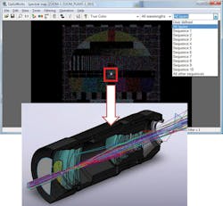 FIGURE 3. The stray-light analysis Light Expert function in OPTIS software can clearly show the sources of stray light in an optical system, enabling fewer design iterations. FIGURE 3. The stray-light analysis Light Expert function in OPTIS software can clearly show the sources of stray light in an optical system, enabling fewer design iterations.