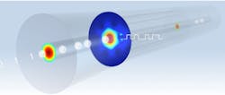 High-speed electronics are fabricated directly in capillaries of microstructured optical fibers, rather than relying on external electronics. High-speed electronics are fabricated directly in capillaries of microstructured optical fibers, rather than relying on external electronics.
