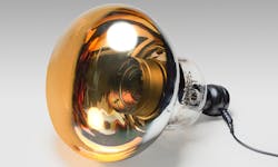 FIGURE 3. Large 20-in.diameter PMTs are custom-designed and fabricated for use in neutrino observatories. This particular model is found in the SuperKamiokande observatory in near Hida, Japan. FIGURE 3. Large 20-in.diameter PMTs are custom-designed and fabricated for use in neutrino observatories. This particular model is found in the SuperKamiokande observatory in near Hida, Japan.