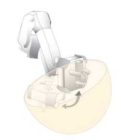 FIGURE 5. Robotic control allows noncontact measurement of complex objects.