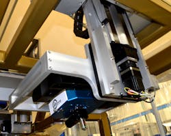 FIGURE 6. Automated positioning allows noncontact measurement of large surfaces. FIGURE 6. Automated positioning allows noncontact measurement of large surfaces.