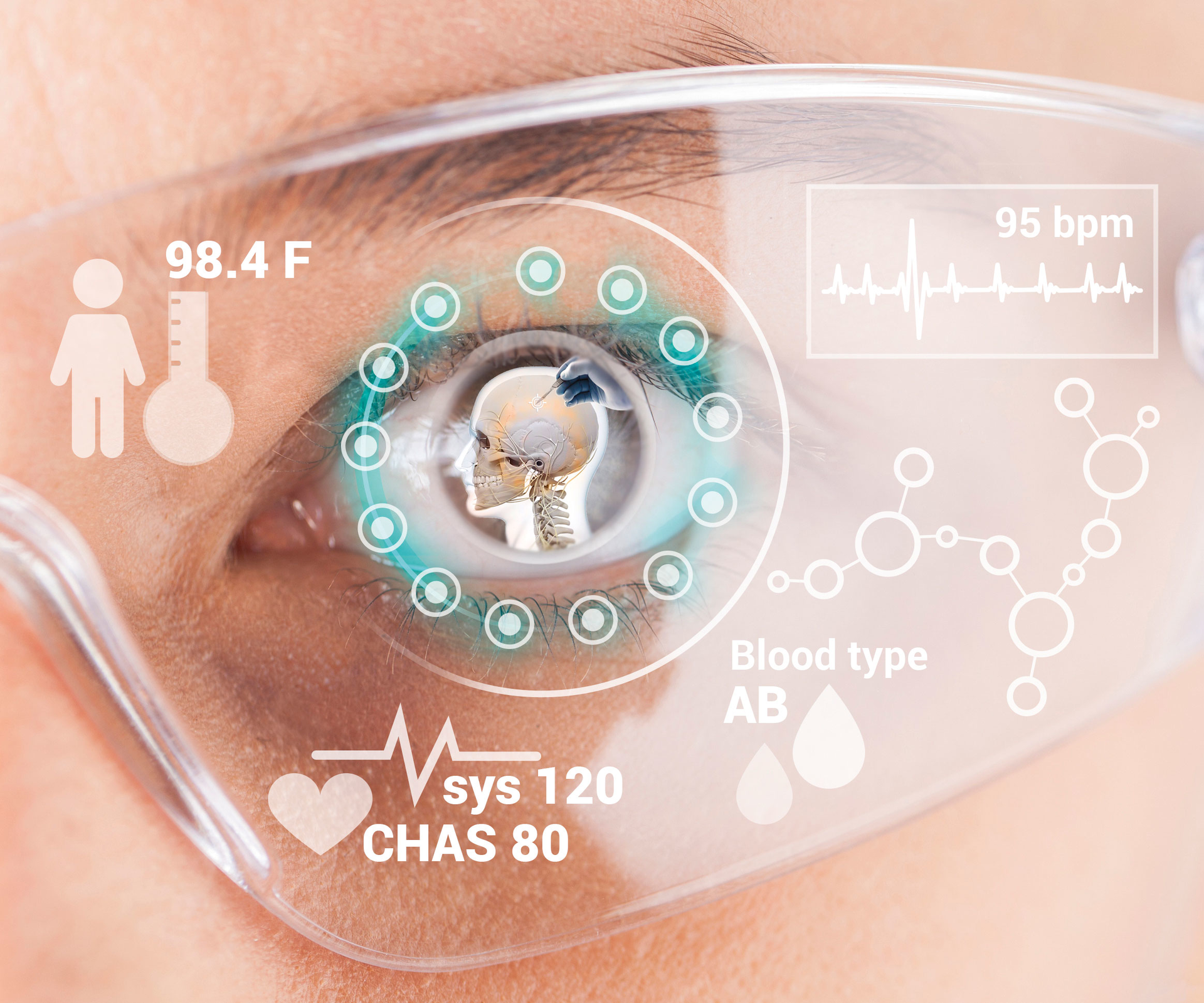 The VOSTARS hybrid optical see-through (OST) and video see-through (VST) head-mounted display aims to provide the surgeon and clinician with crucial information via a 'visor dashboard.'