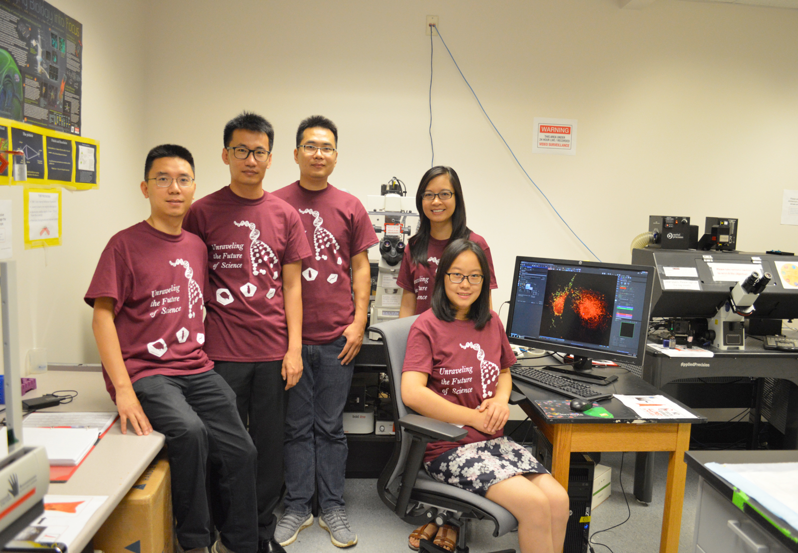 Optogenetics tools developed by researchers including (L-R) Yubin Zhou, Ji Jing, Guolin Ma, Nhung Nguyen, and Lian He of Texas A&M&rsquo;s Health Science Center Institute of Biosciences & Technology (Houston, TX) build on CRISPR to enable real-time control of gene expression.