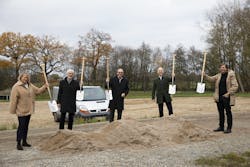 The facility expansion's groundbreaking ceremony with (L-R) Anne-Rose von Bünau, Project Management, LHI Real Estate Management GmbH; Michael Sarach, Mayor of the City of Ahrensburg; Norbert Basler, Chairman of the Supervisory Board of Basler AG; Dietmar Ley, Chief Executive Officer of Basler AG; and Thomas Schaaf, general planner, AP Generalplaner GmbH. The facility expansion's groundbreaking ceremony with (L-R) Anne-Rose von Bünau, Project Management, LHI Real Estate Management GmbH; Michael Sarach, Mayor of the City of Ahrensburg; Norbert Basler, Chairman of the Supervisory Board of Basler AG; Dietmar Ley, Chief Executive Officer of Basler AG; and Thomas Schaaf, general planner, AP Generalplaner GmbH.