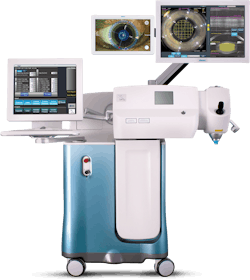 FIGURE 1. Alcon's LenSx Laser has been used in more cataract surgeries worldwide than any other femtosecond laser, having reached one million procedures in 2017; the system automates cataract procedures and provides high-definition OCT imaging for guidance.