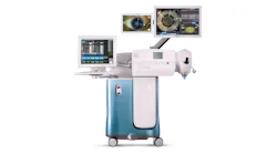 FIGURE 1. Alcon's LenSx Laser has been used in more cataract surgeries worldwide than any other femtosecond laser, having reached one million procedures in 2017; the system automates cataract procedures and provides high-definition OCT imaging for guidance.
