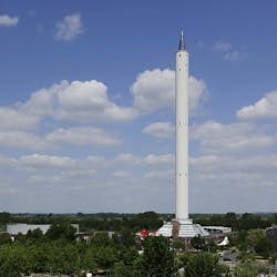 FIGURE 1. ZARM’s Drop Tower in Bremen, Germany. FIGURE 1. ZARM’s Drop Tower in Bremen, Germany.