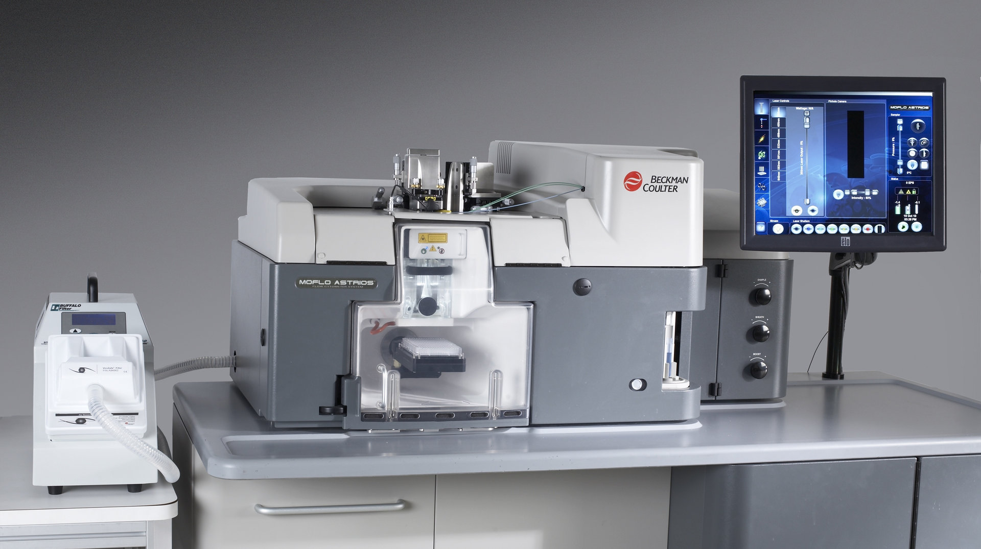 FIGURE 1. Beckman Coulter's new MoFlo Astrios, shown here, is one example of a new generation of modular cytometers; BD's Influx cell sorting system is another.