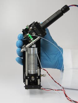 FIGURE 1. The handheld PARC prototype flow cytometer can detect biological components in a wide range of settings. FIGURE 1. The handheld PARC prototype flow cytometer can detect biological components in a wide range of settings.